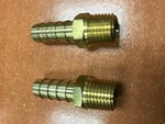 Fuel Line Tank Brass Hose Barb 38-32012 3/8" 1/4" Pipe Pair Fittings Marine. Fixed Price $10.95.