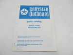 OB2851 Chrysler Outboard Parts Catalog For Speedometer 76H08. Fixed Price $9.95.