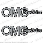 Fits Omc Sea Drive Outboard Decals - Silver. Fixed Price $44.95.
