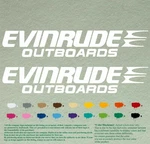 Evinrude Pair Compatible Boat Outboard Decals Vinyl Stickers Motor Set Of 2. Fixed Price $29.99.