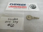 S16D Evinrude Johnson Omc 501809 Ignition Key #60 Oem New Factory Boat Parts. Fixed Price $7.75.