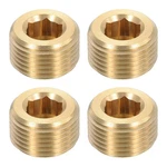 Uxcell 4PCS Brass Pipe Plug Fitting, 3/8" Male Hex Counter Bsp, Gold. Fixed Price $14.99.