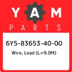 6Y5-83653-40-00 Yamaha Wire, Lead (L=9.0M) 6Y5836534000, New Genuine Oem Part. Fixed Price $223.74.