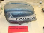 1955 Evinrude Fleetwin 7.5HP Outboard Hood Engine Cover Cowling. Fixed Price $98.00.