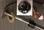 Fuel Tank Gauge Meter Sender 7-1/2" Stainless Wema Kus Cpfr-bs Black Chrome. Fixed Price $105.84.
