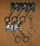 Yamaha 300 Hp V6 Piston And Rod Set (std Bore) Pn 6D0-11631-01-85 Fits 2003-2009. Fixed Price $250.00.