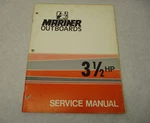 Outboard Service Repair Manual For Mariner 3-1/2 Hp 2-STROKE Motors 1975. Fixed Price $17.75.