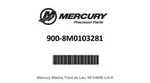 Mercury Verado 350HP 400HP Cylinder Head Assy 8M0103281 L6. Fixed Price $3999.99.