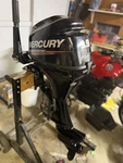 Immaculate 2014 Mercury 9.9 Stroke Long Shaft Electric Start Bigfoot (15HP). Fixed Price $2800.00.