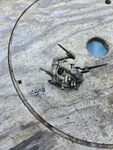 1951-52 Champion 2LHD Hydro-drive Single 4.2 Hp Outboard Carburetor Assembly. Fixed Price $10.00.
