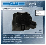 Mercruiser 3" Exhaust Riser Elbow 4.3 5.0 5.7 305 350 454 V6 V8 Inch 98504A3. Fixed Price $199.95.
