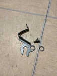 1961 Johnson Evinrude 10HP Motor Cover Latch Lever Assembly. Fixed Price $20.00.