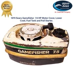 1979 Sears Gamefisher 7.5 Hp Motor Cover, Lower Cowl, Fuel Tank And Pull Start. Fixed Price $89.99.