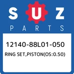 12140-88L01-050 Suzuki Ring SET,PISTON(OS:0.50) 1214088L01050, New Genuine Oem. Fixed Price $76.69.