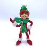 Annalee 2011 Red Holiday Twist Elf 9" Christmas Green Doll Cute. Fixed Price $23.99.