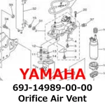 New Yamaha Genuine Orifice Air Vent 69J-14989-00-00 Direct From Japan. Fixed Price $229.99.