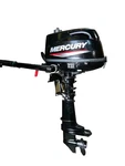 Mercury Hp Tiller 4-STROKE Outboard Motor, 15" Shaft, Manual Start Brand New. Fixed Price $1265.00.