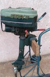 Vintage Elgin Outboard Boat Motor Hp Sears Roebuck Model 571.58571 1954-55. Fixed Price $279.30.