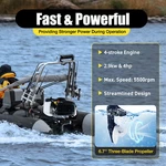 Hangkai 4-STROKE 4HP Heavy Duty Outboard Motor Fishing Boat Engine & Air Cooling. Fixed Price $216.77.