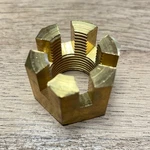 Genuine Honda Propeller Nut Brass Crown 90301-ZW1-B00 18MM 75-350HP. Fixed Price $14.99.