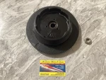 Omc, Evinrude, Johnson 10HP Electric Start Flywheel 302944 Used Freshwater Part. Fixed Price $50.00.