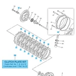 Yamaha YZ450F 2014-2017 Genuine Clutch Plate Kit 1SL-W001G-00-00 Oem. Fixed Price $271.05.