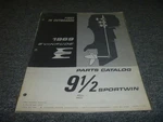 1969 Evinrude 1/2HP Sportwin 9922S 9923S Outboard Parts Catalog Manual Xo. Fixed Price $61.07.
