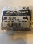 Mercury Quicksilver Oem# 821963 Check Valve (R495). Fixed Price $12.00.