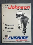 508281 Johnson Evinrude Outboards "et" 2-8 Service Manual 1992 (color Diagrams). Fixed Price $28.78.