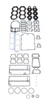 Gasket Kit W/seals Johnson Evinrude 150-235HP V6 Cross Flow 0391988 500-140. Fixed Price $106.95.
