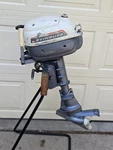 Vintage 1966 Evinrude 3HP Folding Lightwin Outboard Boat Motor Runs. Fixed Price $320.00.