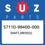 57110-98400-000 Suzuki Shaft,drive(s) 5711098400000, New Genuine Oem Part. Fixed Price $243.08.