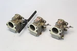WME-10 9012A36 9012A37 9012A38 Mercury Hp 3-CYL Carburetor Set 1988-1990. Fixed Price $195.00.