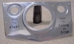Vintage Johnson Evinrude Omc Dash Instrument Panel Ignition & Choke Plate #4. Fixed Price $50.00.