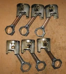 Yamaha 300 Hp V6 Stroke Piston & Rod Set (6) Pn 6D0-11642-03-85 Fits 1990 Up. Fixed Price $250.00.