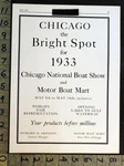 1933 Chicago National Boat Show Motor Mart Bright Spot Navy Pier Ad FC13730. Fixed Price $34.95.