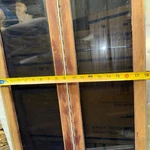 Teak Wood Marine Cabin Black Glass Doors Bi-fold Tinted. Fixed Price $149.00.
