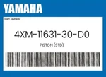 Yamaha Genuine Piston (std) 4XM-11631-30-D0. Fixed Price $142.39.