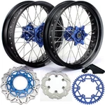 For Yamaha 17" Supermoto Complete Wheels Rotors Sprocket YZ250F YZ450F 2014-2020. Fixed Price $665.99.
