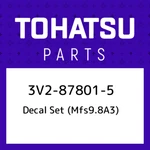 3V2-87801-5 Tohatsu Decal Set (MFS9.8A3) 3V2878015, New Genuine Oem Part. Fixed Price $60.32.