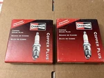 2- 4 Count Champion Copper Plus 929 RL95YC Spark Plugs New !!. Fixed Price $16.00.