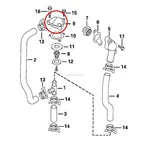 Thermostat Cover Evinrude Johnson Brp - 1 Pc 5030743. Fixed Price $104.07.