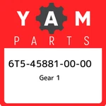 6T5-45881-00-00 Yamaha Gear 6T5458810000, New Genuine Oem Part. Fixed Price $1096.62.