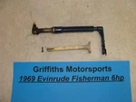 1969 Evinrude 6HP Fisherman Outboard 6902M Choke Pull Knob Throttle Arm Omc. Fixed Price $24.00.