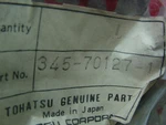 New Tohatsu Nissan Housing Fuel Gauge 345-70127-1 C18. Fixed Price $25.00.