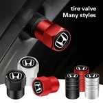 Honda Tire Valve Caps Set Of 4 Dust Covers Black Silver Red. Fixed Price $7.49.