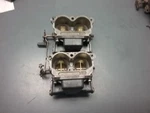 Carburetors From 1989 90 Hp Evinrude Outboard Motor 432126, 437203. Fixed Price $199.95.