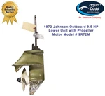 1972 Johnson Outboard 9.5 Lower Unit With Propeller Motor Model # 9R72M. Fixed Price $179.00.