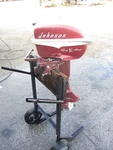 Vintage Antique Johnson 5.5 Hp CD-14 Outboard 1956 Locked Up But Lowershifts. Fixed Price $179.00.