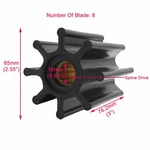 Water Pump Impeller For Jabsco 17018-0001 Mercury 47-816814T Caterpillar. Fixed Price $24.46.